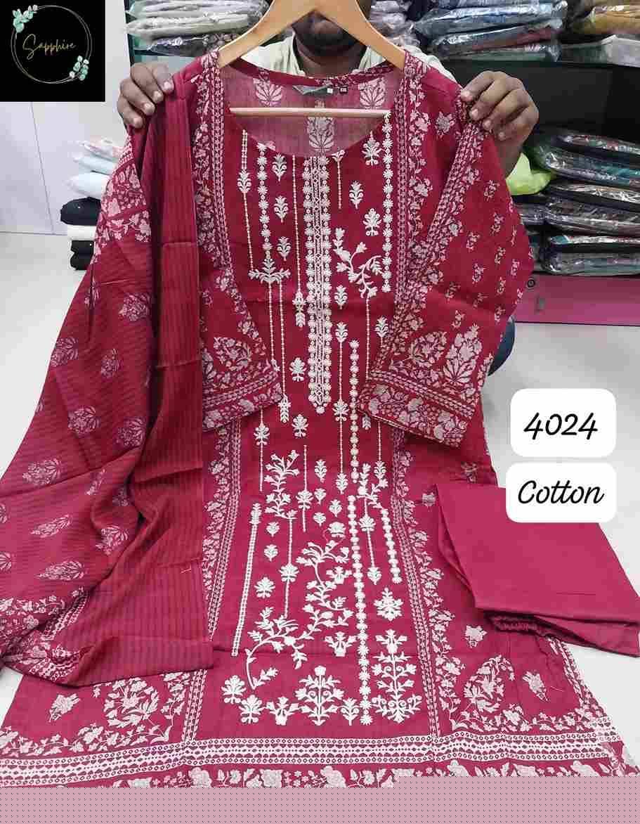 Ex-4024 By Sapphire Beautiful Pakistani Suits Stylish Fancy Colorful Party Wear & Occasional Wear Pure Cotton Print Dresses At Wholesale Price