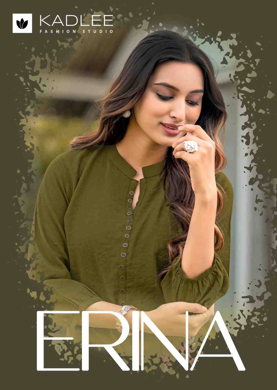 Erina By Kadlee 2001 To 2006 Series Designer Stylish Fancy Colorful Beautiful Party Wear & Ethnic Wear Collection Viscose Crepe Tops With Bottom At Wholesale Price