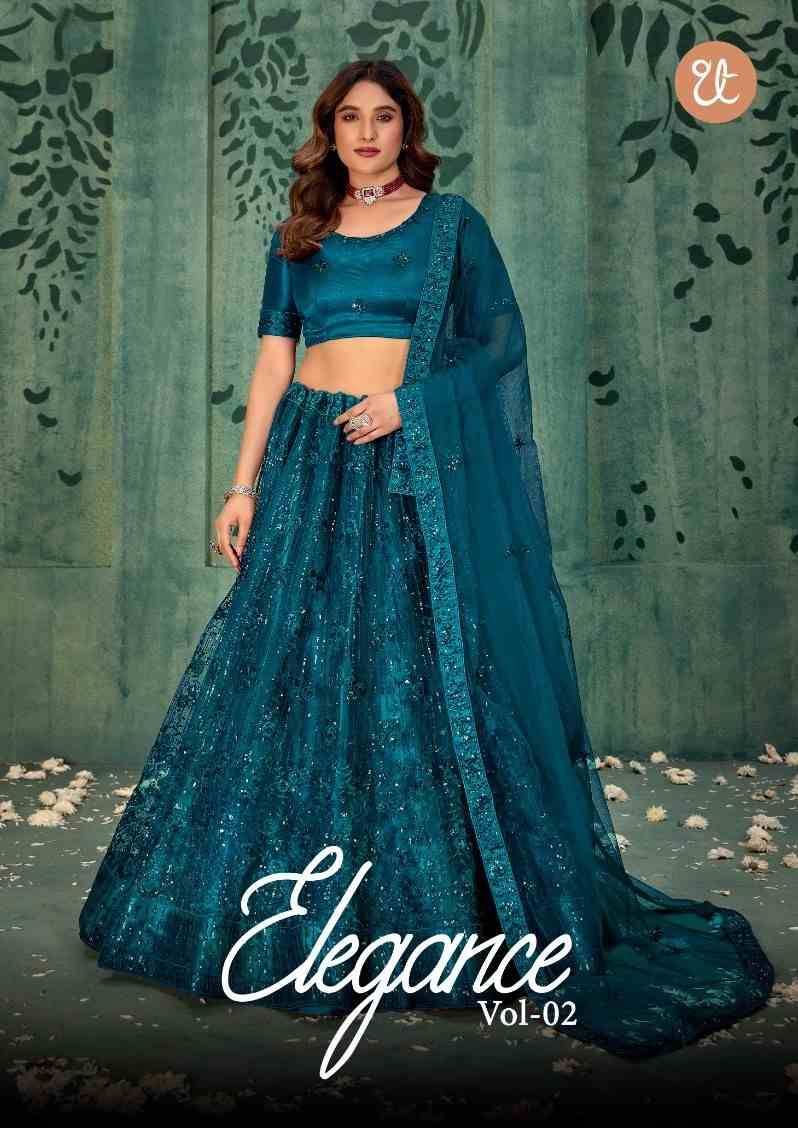 Elegance Vol-2 By Thread Thrill 1005-A To 1005-E Series Designer Beautiful Wedding Bridal Collection Occasional Wear & Party Wear Net Lehengas At Wholesale Price