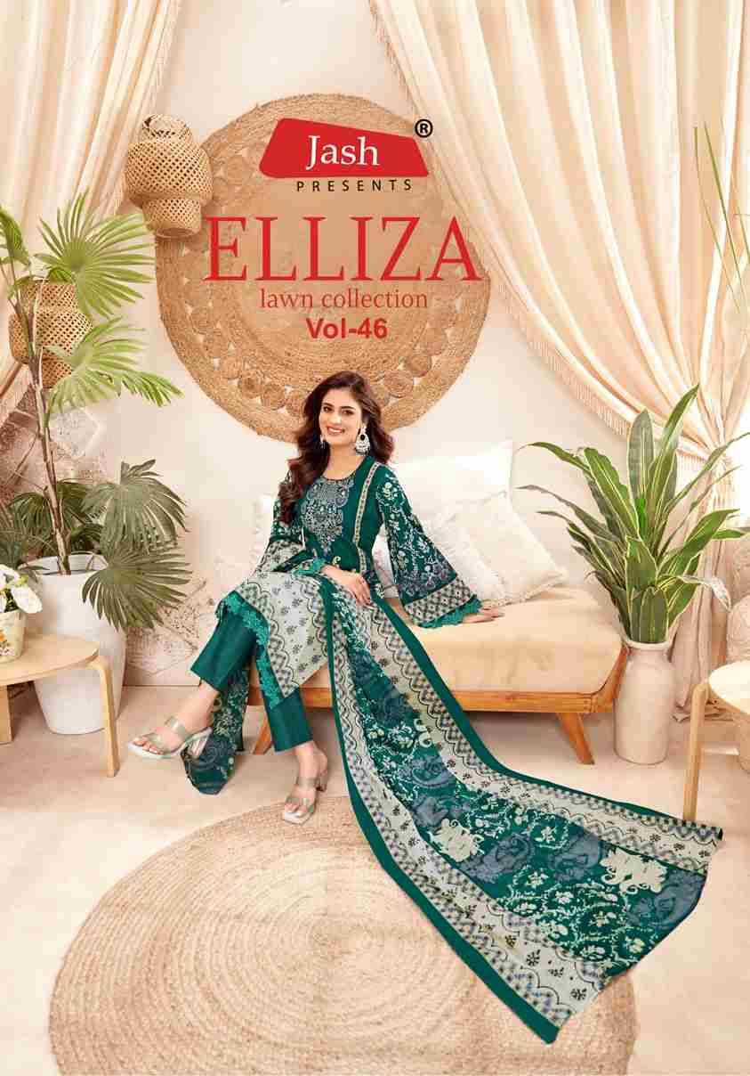 Elliza Vol-46 By Jash 46001 To 46010 Series Beautiful Festive Suits Stylish Fancy Colorful Casual Wear & Ethnic Wear Pure Cotton Print Dresses At Wholesale Price