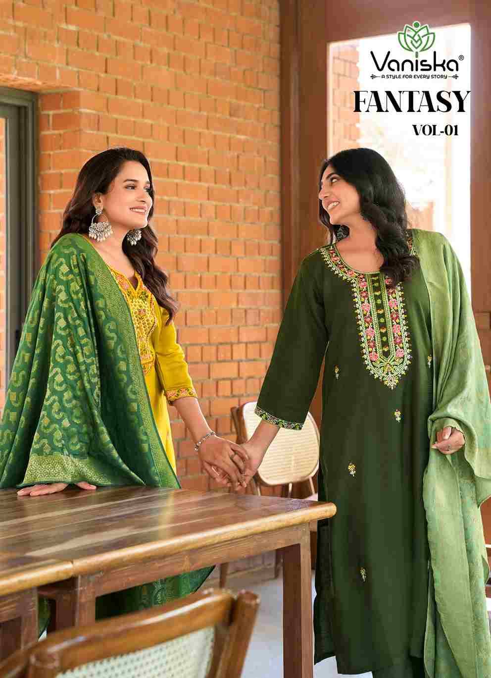 Fantasy Vol-1 By Vaniska 1001 To 1006 Series Beautiful Festive Suits Colorful Stylish Fancy Casual Wear & Ethnic Wear Pure Viscose Dresses At Wholesale Price