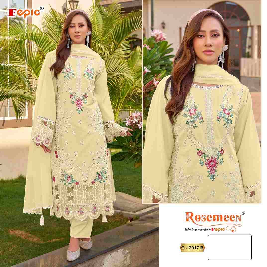 Fepic 2017 Colours By Fepic 2017-A To 2017-C Series Beautiful Pakistani Suits Stylish Fancy Colorful Party Wear & Occasional Wear Cambric Embroidered Dresses At Wholesale Price