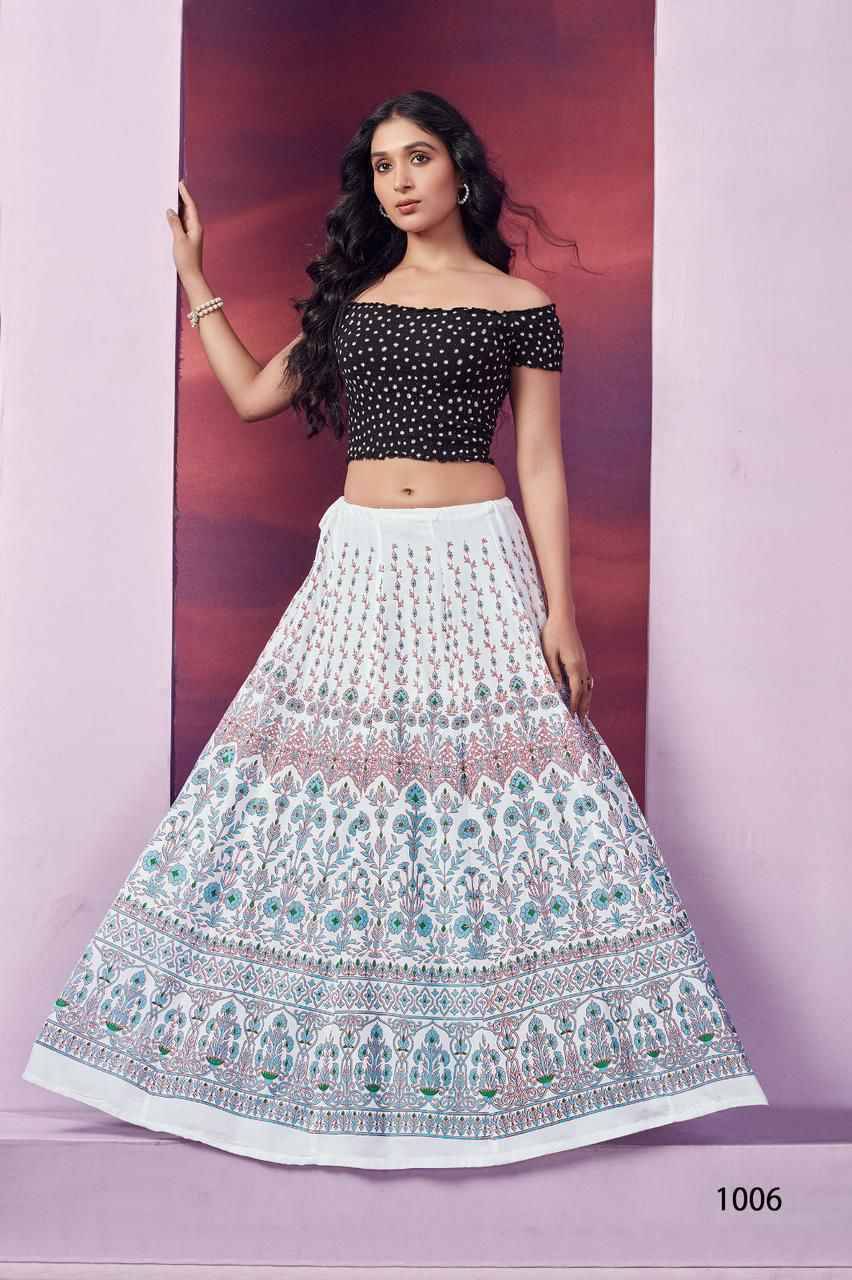 Flared Skirt By Kaamiri 01 To 07 Series Designer Stylish Fancy Colorful Beautiful Party Wear & Ethnic Wear Collection Heavy Rayon Print Skirt At Wholesale Price