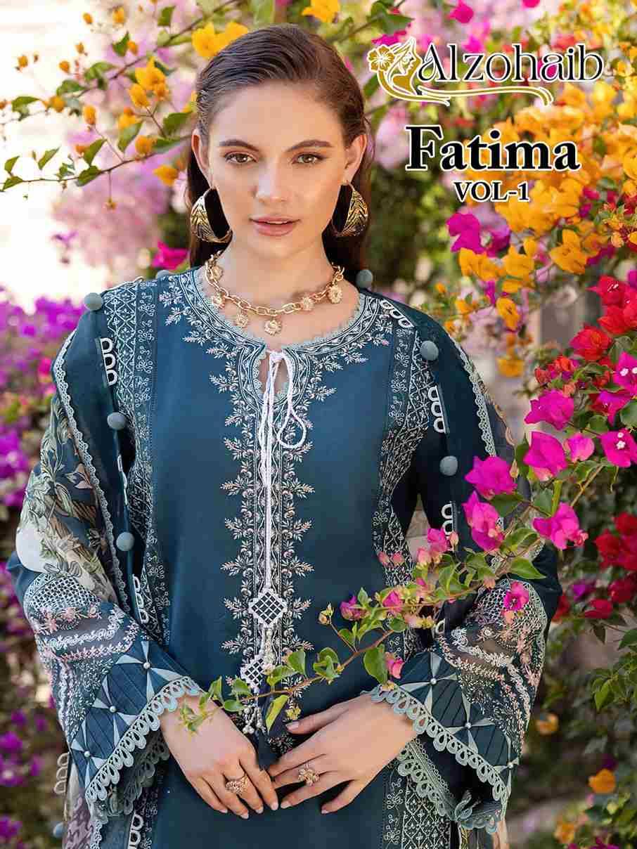 Fatima Vol-1 By Alzohaib 1241 To 1245 Series Beautiful Pakistani Suits Stylish Fancy Colorful Party Wear & Occasional Wear Pure Cotton Dresses At Wholesale Price
