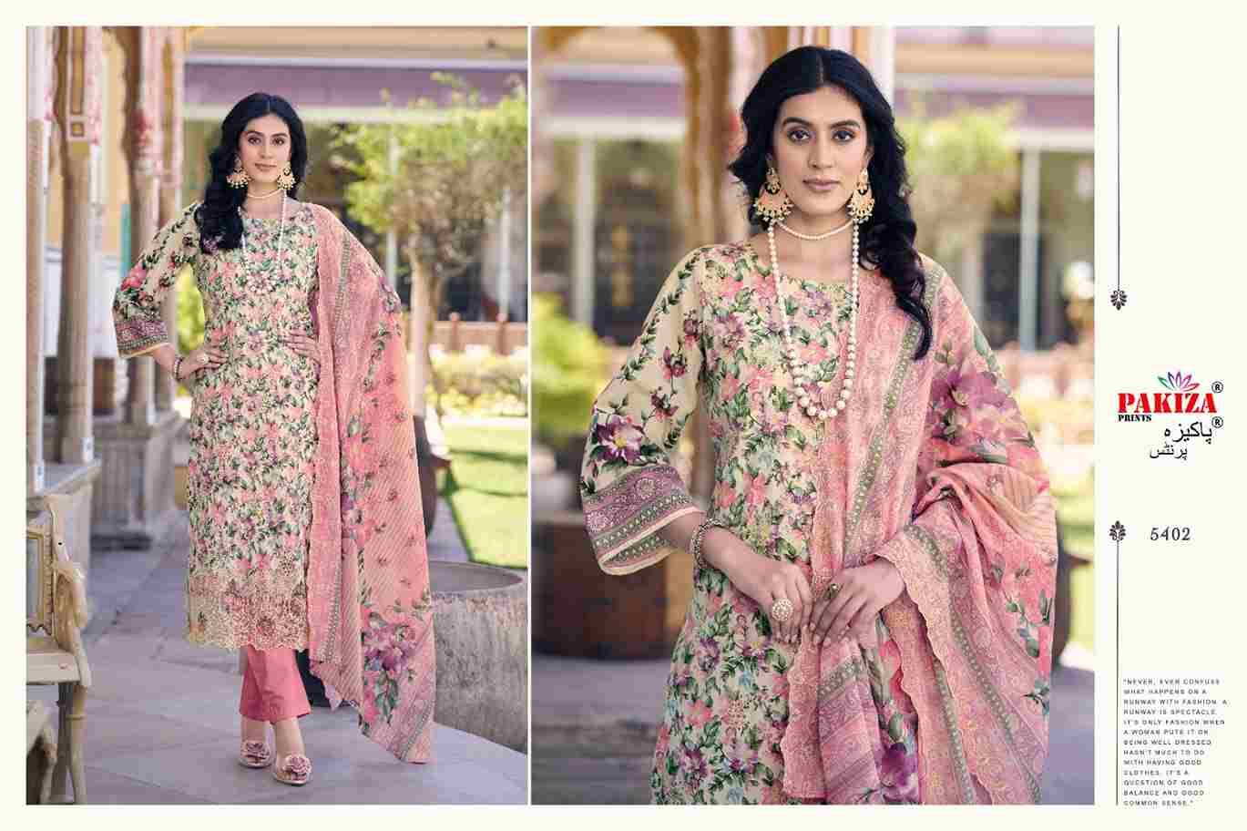 Fiza Vol-54 By Pakiza Prints 5401 To 5410 Series Beautiful Festive Suits Stylish Fancy Colorful Party Wear & Occasional Wear Lawn Cotton Dresses At Wholesale Price