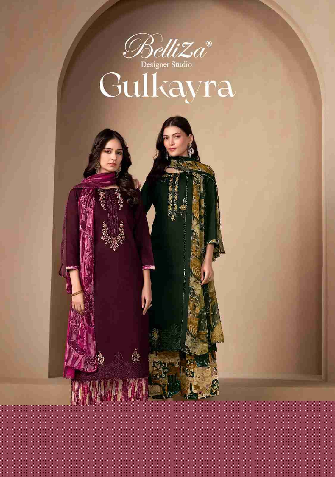 Gulkayra By Belliza 835-001 To 835-008 Series Beautiful Suits Colorful Stylish Fancy Casual Wear & Ethnic Wear Heavy Jam Dresses At Wholesale Price
