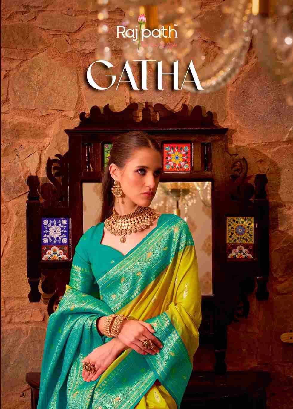 Gatha By Rajpath 255 To 262 Series Indian Traditional Wear Collection Beautiful Stylish Fancy Colorful Party Wear & Occasional Wear Soft Silk Sarees At Wholesale Price