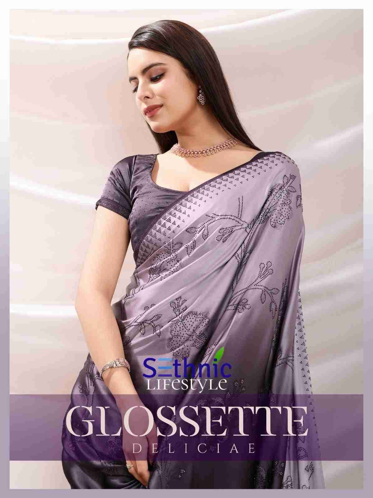 Glossette By Sethnic 64001 To 64003 Series Indian Traditional Wear Collection Beautiful Stylish Fancy Colorful Party Wear & Occasional Wear Japan Satin Sarees At Wholesale Price