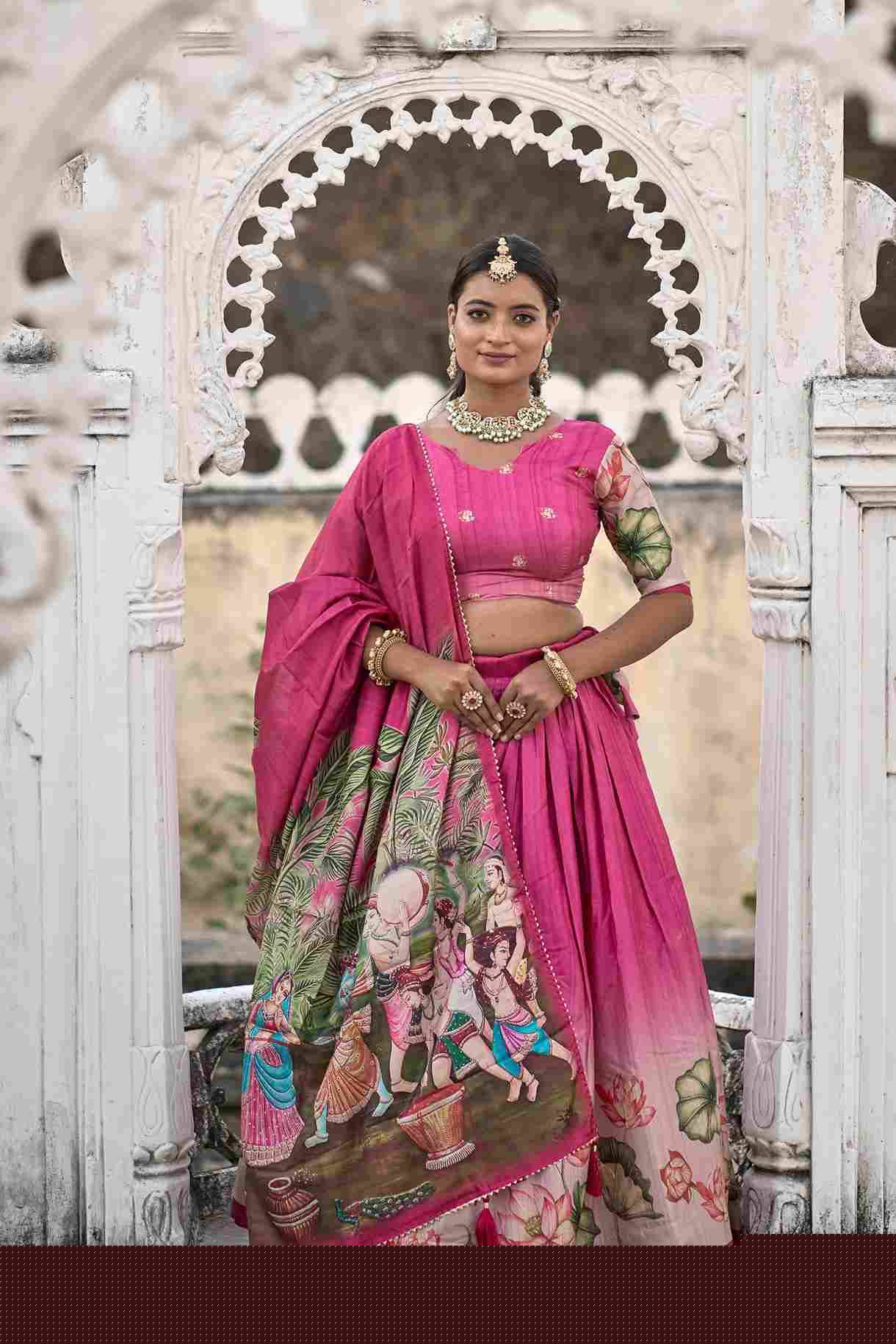 Gr-9020 By Fashid Wholesale Navratri Wear Collection Beautiful Stylish Colorful Fancy Party Wear & Occasional Wear Pure Manipuri Silk Lehengas At Wholesale Price