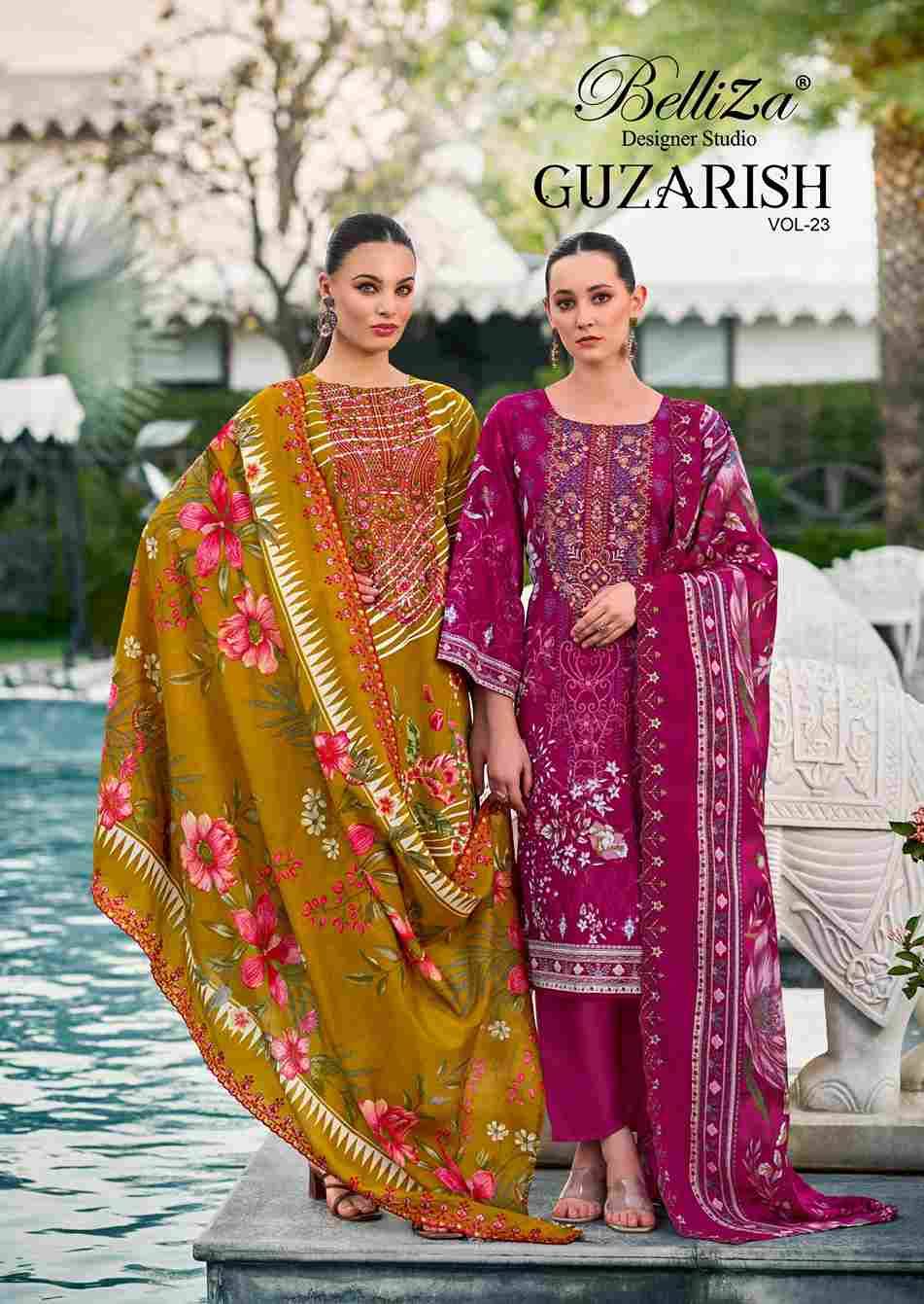 Guzarish Vol-23 By Belliza 847-001 To 847-008 Series Beautiful Stylish Festive Suits Fancy Colorful Casual Wear & Ethnic Wear & Ready To Wear Pure Cotton Digital Print Dresses At Wholesale Price