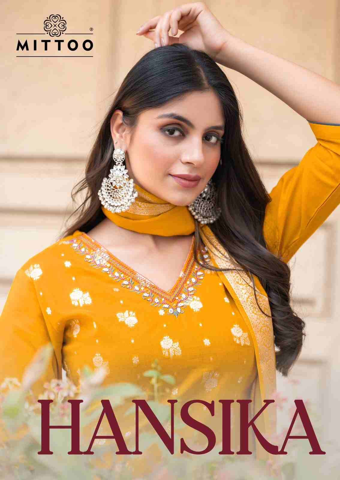 Hansika By Mittoo 2001 To 2005 Series Beautiful Festive Suits Colorful Stylish Fancy Casual Wear & Ethnic Wear Cotton Jacquard Dresses At Wholesale Price