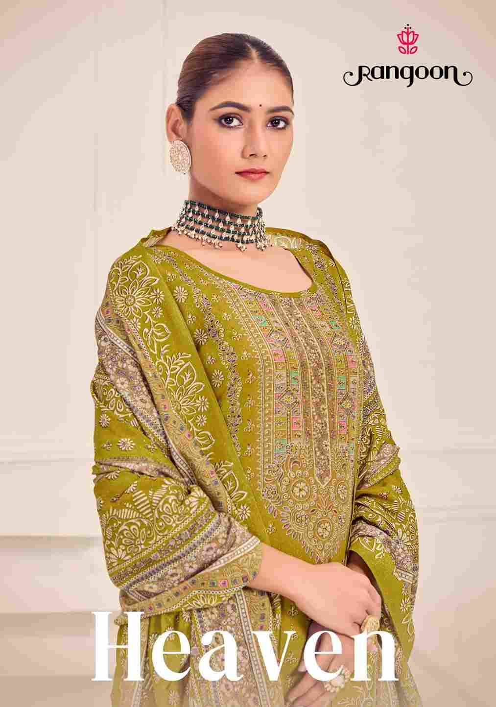 Heaven By Rangoon 5741 To 5744 Series Beautiful Festive Suits Colorful Stylish Fancy Casual Wear & Ethnic Wear Pure Muslin Dresses At Wholesale Price