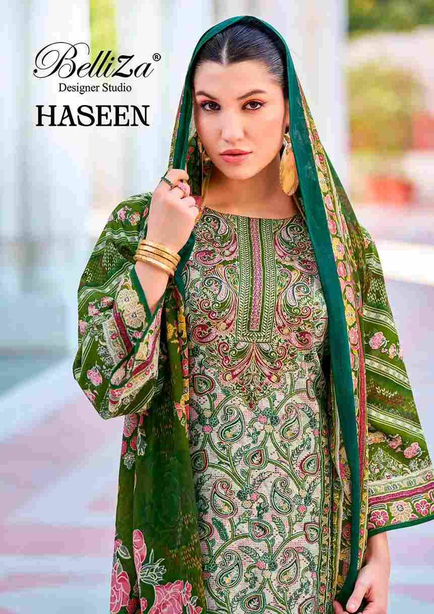 Haseen By Belliza 854-001 To 854-008 Series Beautiful Suits Colorful Stylish Fancy Casual Wear & Ethnic Wear Pure Jam Cotton Dresses At Wholesale Price