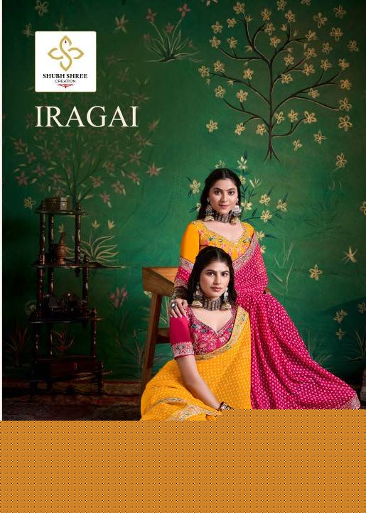 Iragai By Shubh Saree 1001 To 1008 Series Indian Traditional Wear Collection Beautiful Stylish Fancy Colorful Party Wear & Occasional Wear Georgette Sarees At Wholesale Price
