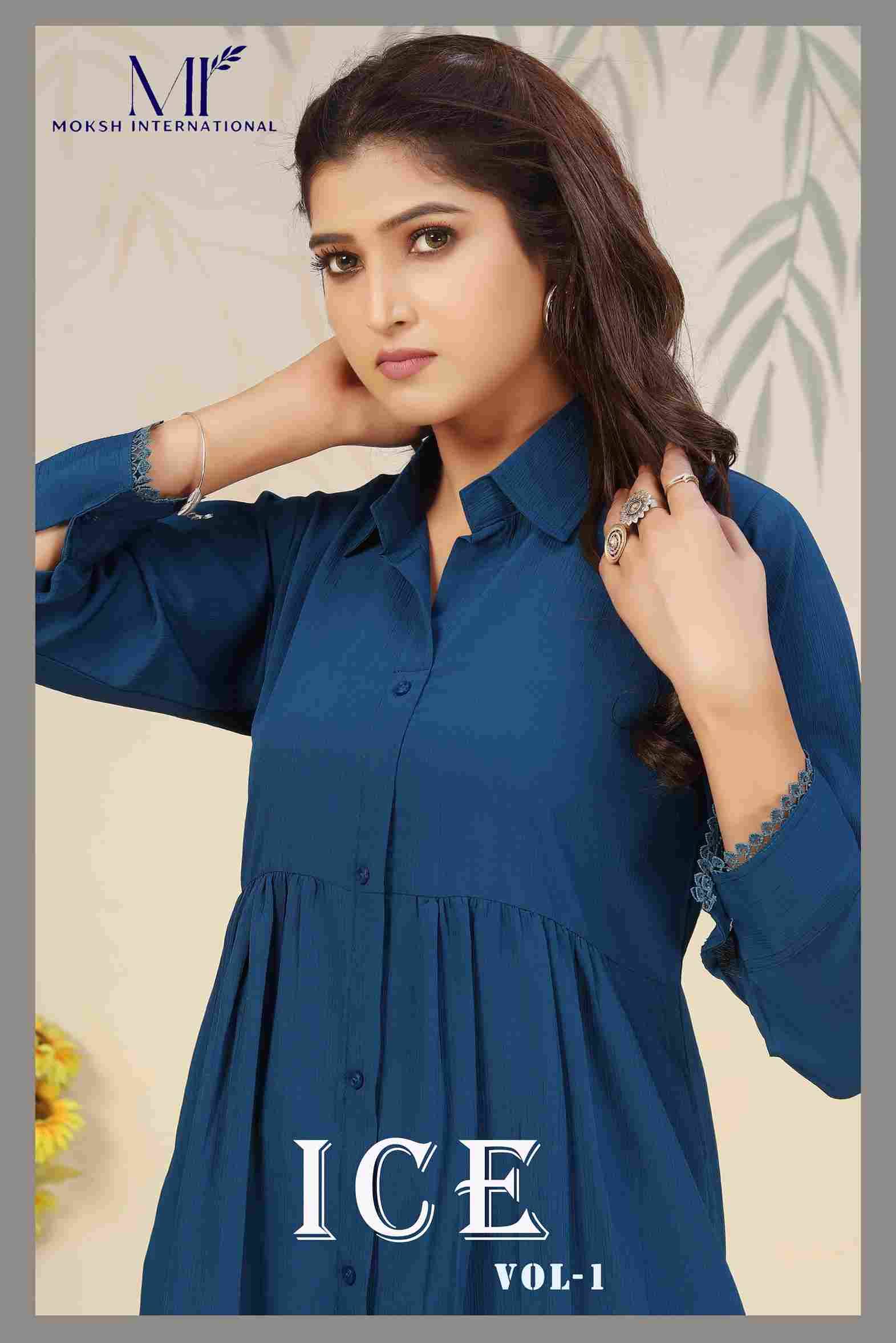 Ice Vol-1 By Moksh International 921 To 924 Series Designer Festive Suits Collection Beautiful Stylish Fancy Colorful Party Wear & Occasional Wear Cotton Kurtis With Bottom At Wholesale Price
