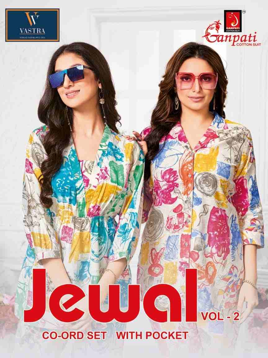 Jewal Vol-2 By Ganpati Cotton Suit 120 To 131 Series Designer Stylish Fancy Colorful Beautiful Party Wear & Ethnic Wear Collection Vertican Co-Ord At Wholesale Price