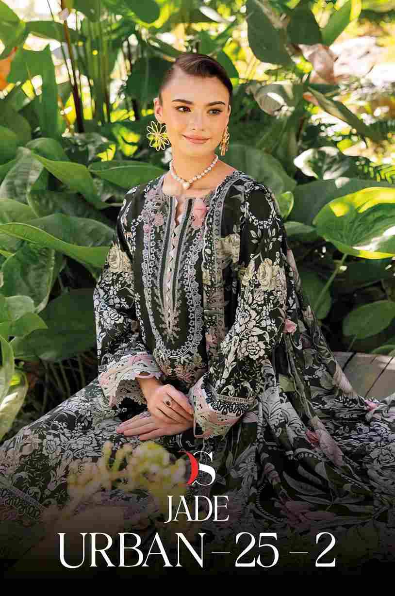Jade Urban-25 Vol-2 By Deepsy Suits 1111 To 1118 Series Pakistani Stylish Beautiful Colourful Printed & Embroidered Party Wear & Occasional Wear Pure Cotton Dresses At Wholesale Price