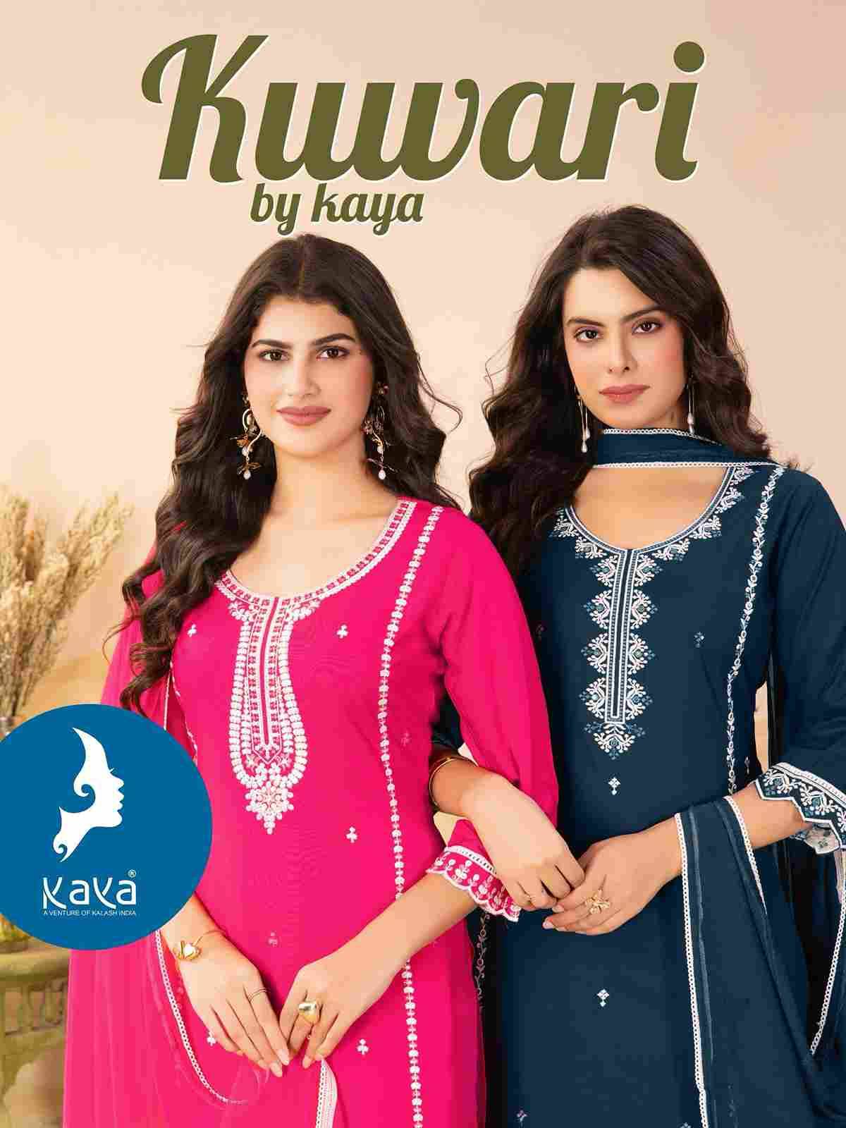 Kuwari By Kaya 01 To 06 Series Designer Stylish Fancy Colorful Beautiful Party Wear & Ethnic Wear Collection Rayon Embroidered Dresses At Wholesale Price