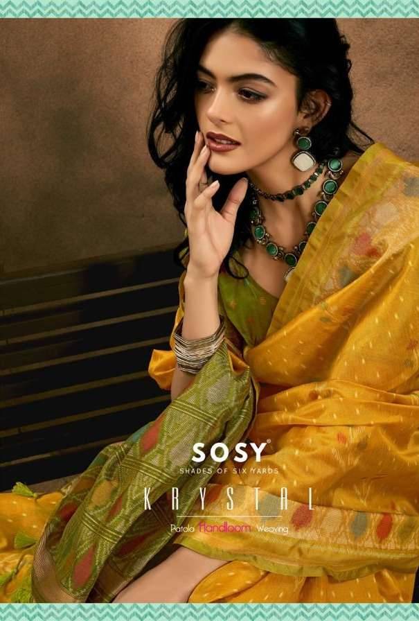 Krystal By Sosy 31 To 36 Series Indian Traditional Wear Collection Beautiful Stylish Fancy Colorful Party Wear & Occasional Wear Patola Handloom Sarees At Wholesale Price