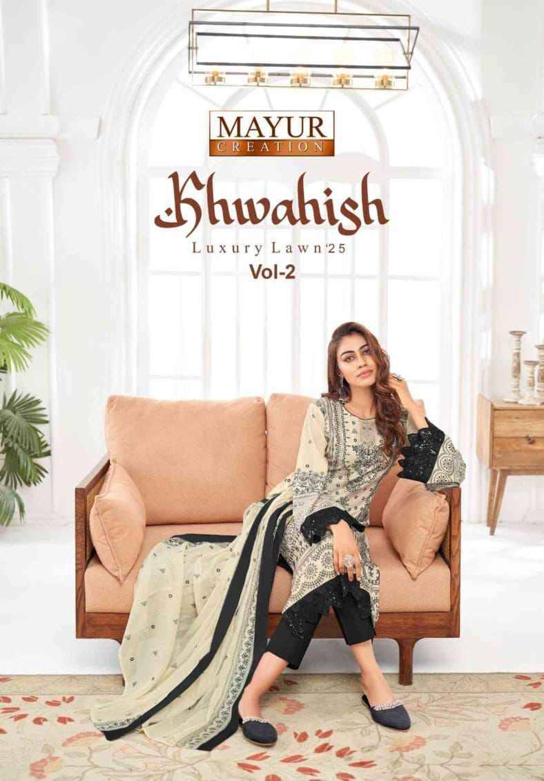 Khwahish Vol-2 By Mayur Creation 2001 To 2008 Series Beautiful Festive Suits Stylish Fancy Colorful Casual Wear & Ethnic Wear Lawn Cotton Print Dresses At Wholesale Price
