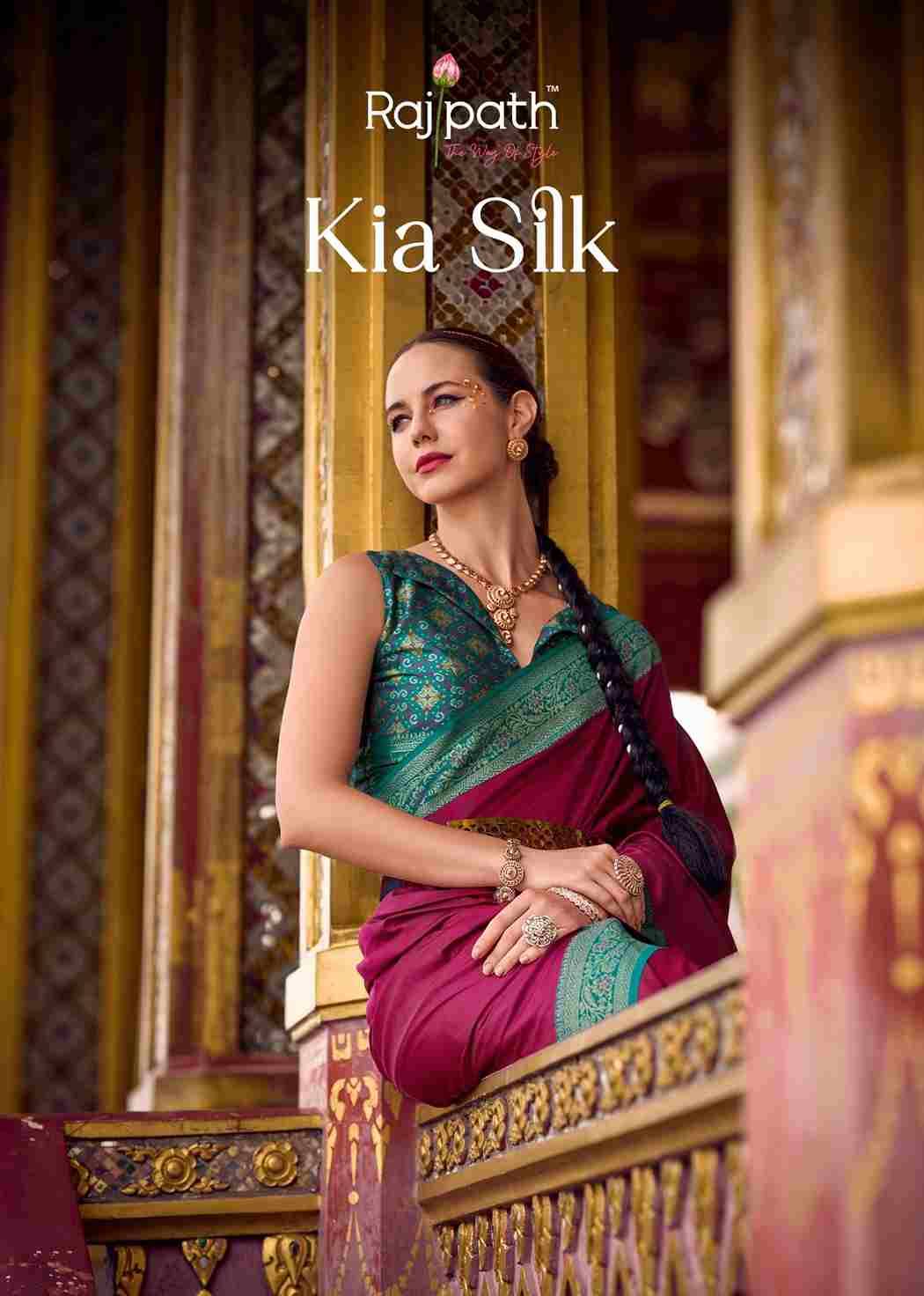 Kia Silk By Rajpath 840001 To 840010 Series Indian Traditional Wear Collection Beautiful Stylish Fancy Colorful Party Wear & Occasional Wear Soft Silk Sarees At Wholesale Price