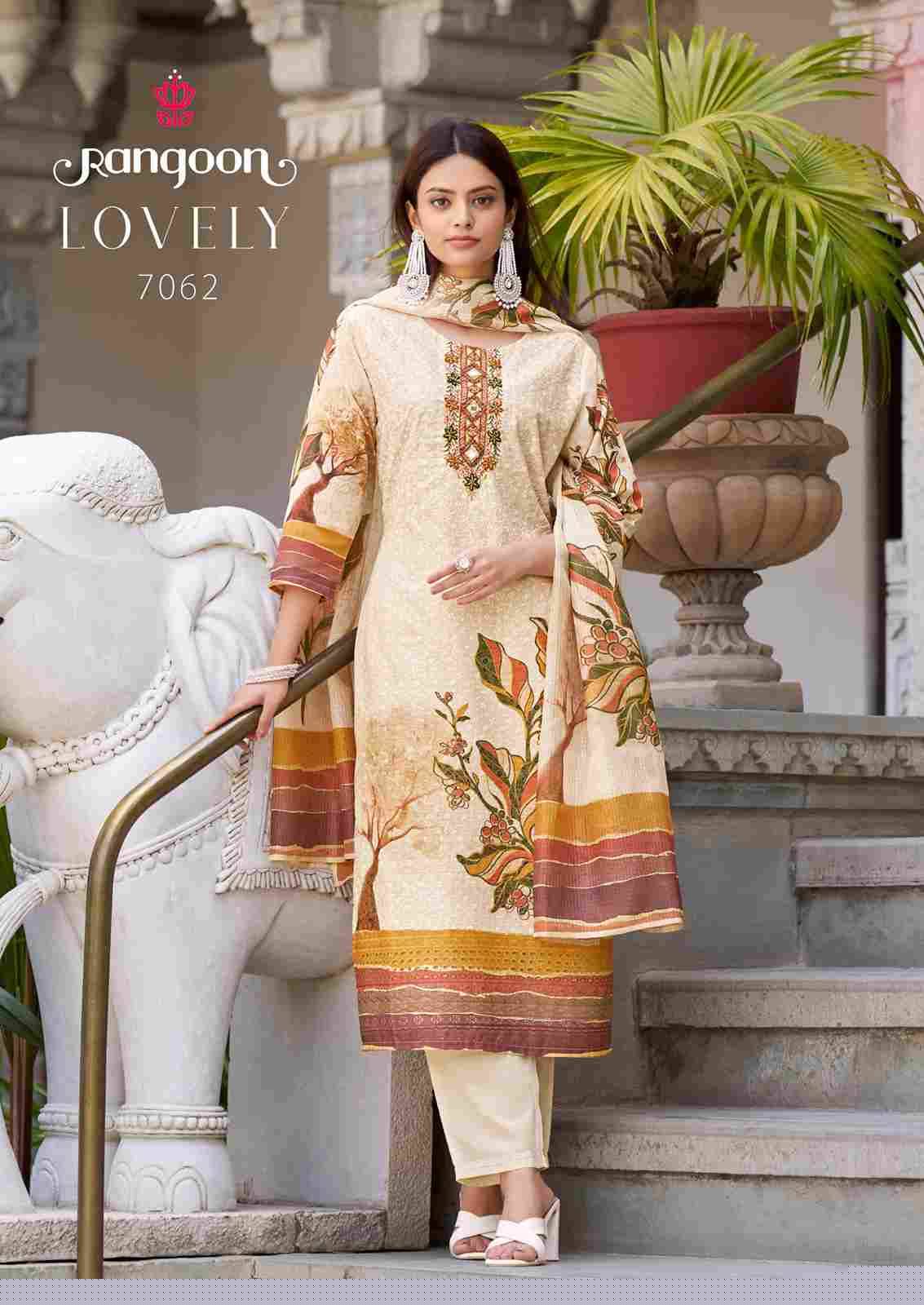 Lovely By Rangoon 7061 To 7064 Series Designer Festive Suits Beautiful Stylish Fancy Colorful Party Wear & Occasional Wear Pure Cotton Dresses At Wholesale Price