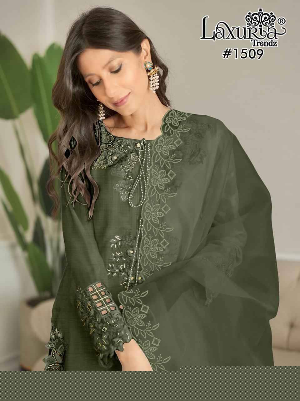 Luxuria Trendz 1509 Colours By Luxuria 1509-A To 1509-C Series Beautiful Pakistani Suits Colorful Stylish Fancy Casual Wear & Ethnic Wear Fancy Dresses At Wholesale Price