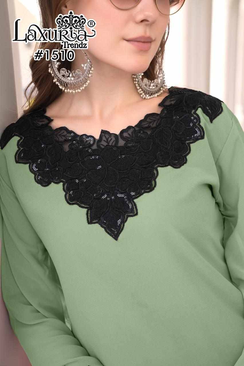 Luxuria Trendz 1510 Colours By Luxuria 1510-A To 1510-C Series Beautiful Pakistani Suits Colorful Stylish Fancy Casual Wear & Ethnic Wear Faux Dresses At Wholesale Price