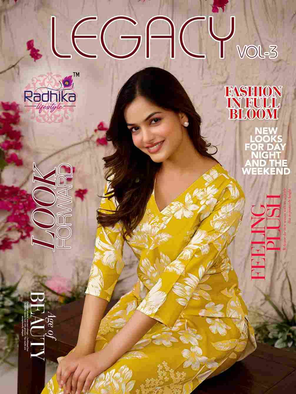 Legacy Vol-3 By Radhika Lifestyle 3001 To 3006 Series Designer Stylish Fancy Colorful Beautiful Party Wear & Ethnic Wear Collection Rayon Co-Ord At Wholesale Price