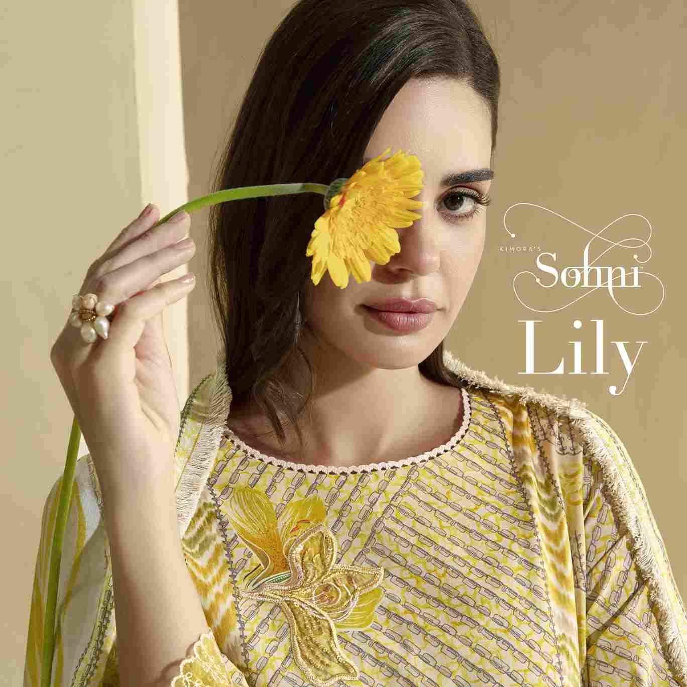 Lily By Sohni 301 To 304 Series Beautiful Suits Colorful Stylish Fancy Casual Wear & Ethnic Wear Pure Cotton Lawn Embroidery Dresses At Wholesale Price