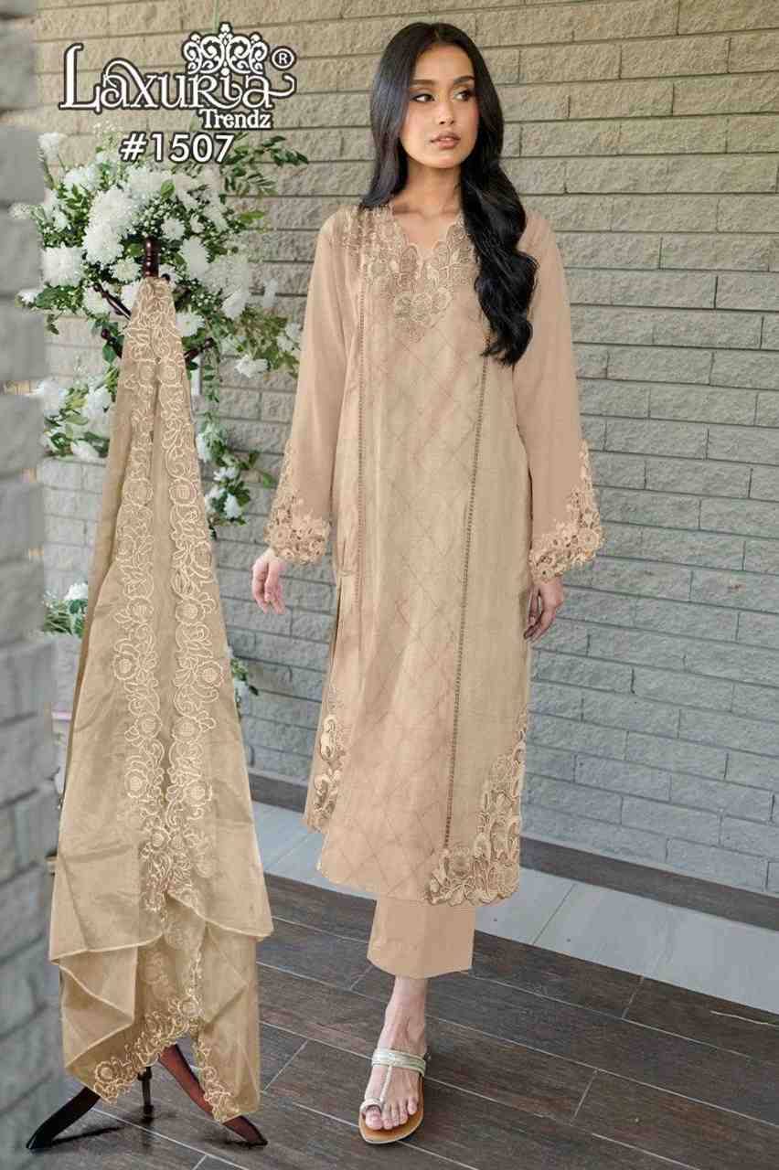 Luxuria Trendz 1507 Colours Vol-2 By Luxuria 1507-C To 1507-D Series Beautiful Pakistani Suits Colorful Stylish Fancy Casual Wear & Ethnic Wear Slub Dresses At Wholesale Price