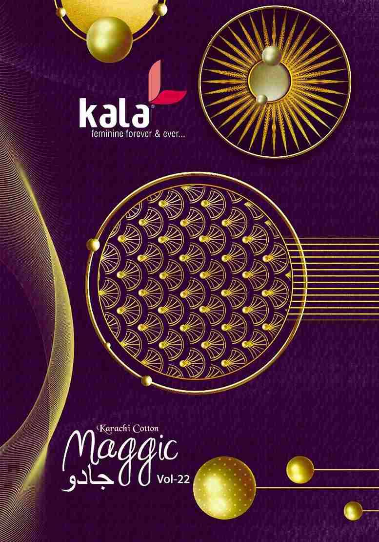 Maggic Vol-22 By Kala 7301 To 7312 Series Beautiful Festive Suits Colorful Stylish Fancy Casual Wear & Ethnic Wear Pure Cotton Print Dresses At Wholesale Price