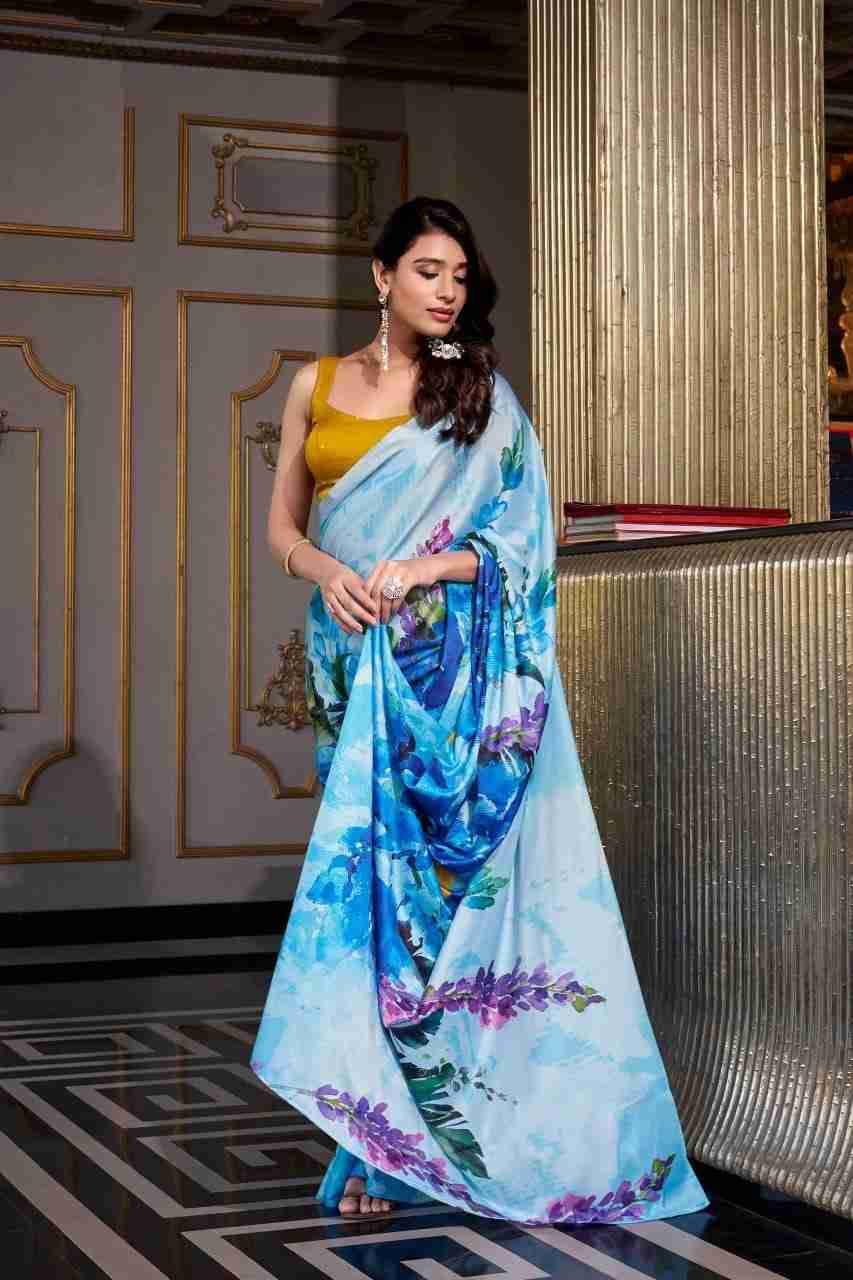 Mikeli By Fashid Wholesale 7026-A To 7026-D Series Indian Traditional Wear Collection Beautiful Stylish Fancy Colorful Party Wear & Occasional Wear Satin Silk Sarees At Wholesale Price