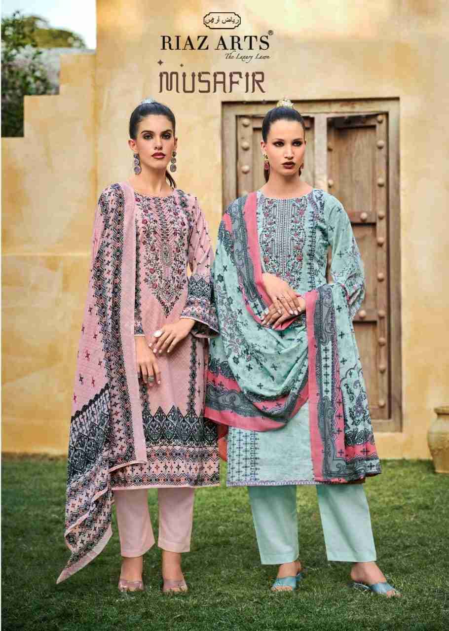 Musafir Vol-25 By Riaz Arts 3001 To 3006 Series Beautiful Festive Suits Stylish Fancy Colorful Casual Wear & Ethnic Wear Pure Lawn Cambric Print Dresses At Wholesale Price