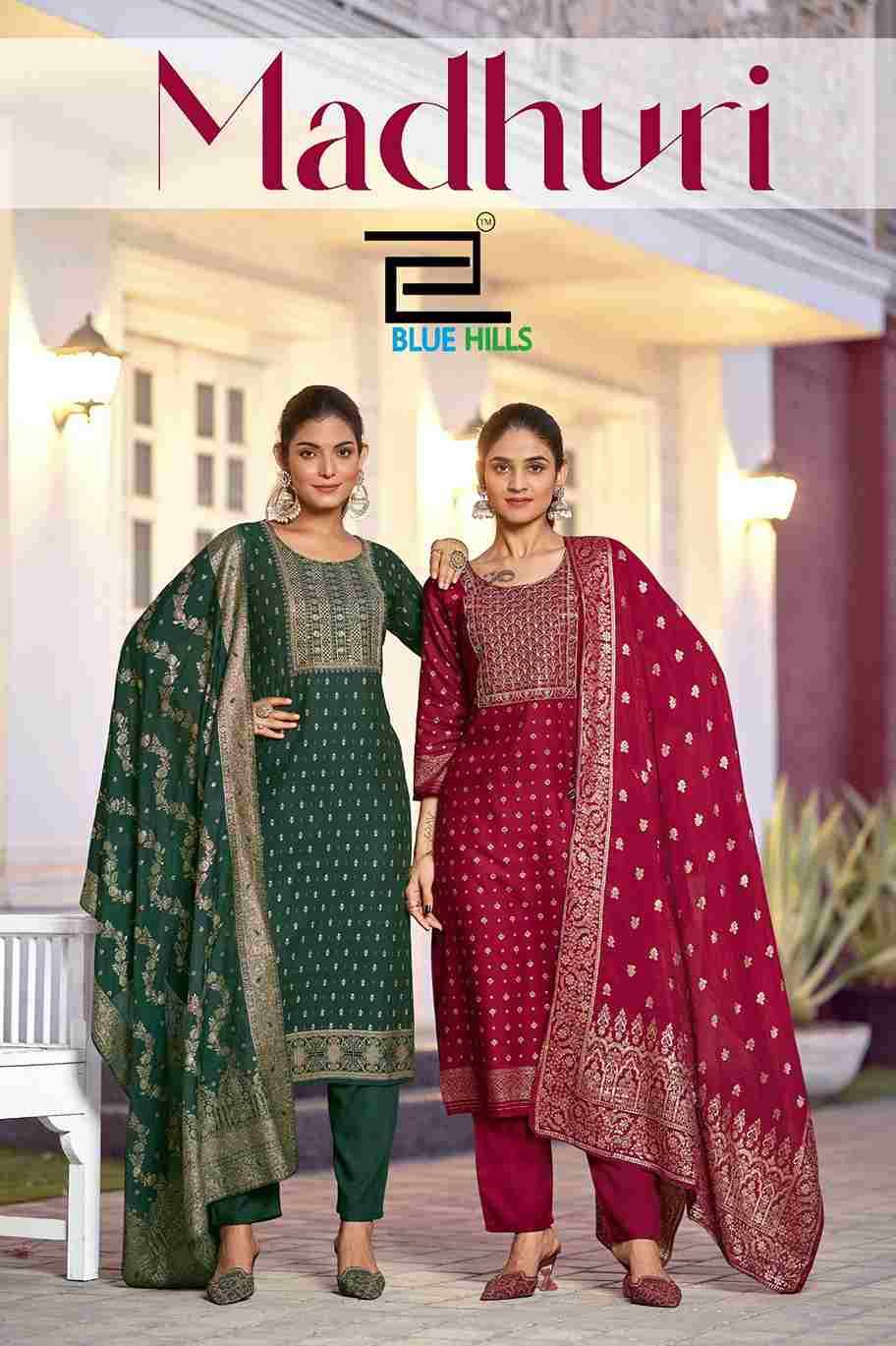 Madhuri By Blue Hills 1001 To 1008 Series Beautiful Festive Suits Stylish Fancy Colorful Casual Wear & Ethnic Wear Rayon Foil Print Dresses At Wholesale Price
