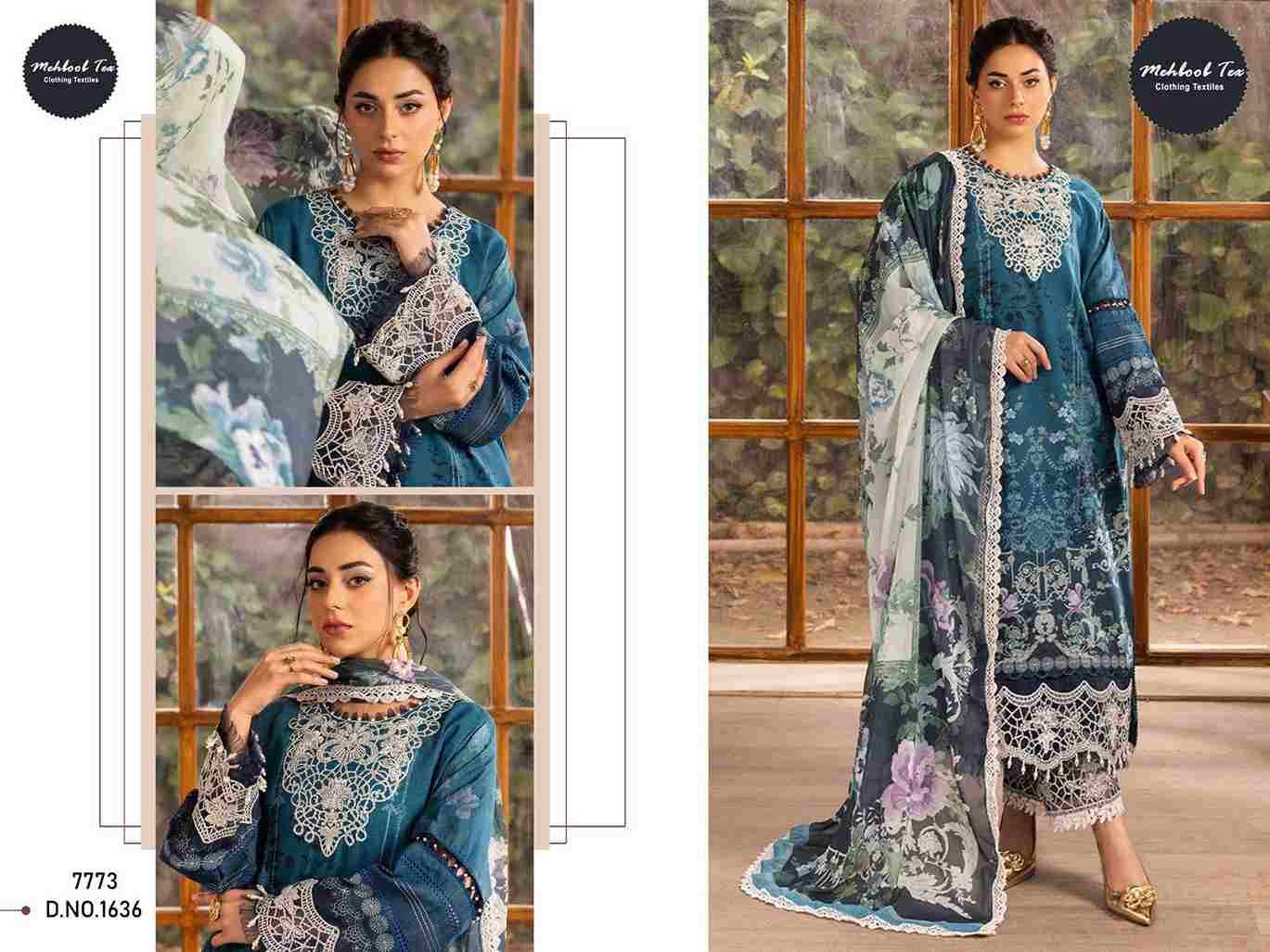 Mehboob Tex Hit Design 1636 By Mehboob Tex Beautiful Pakistani Suits Stylish Fancy Colorful Party Wear & Occasional Wear Pure Cotton Dresses At Wholesale Price