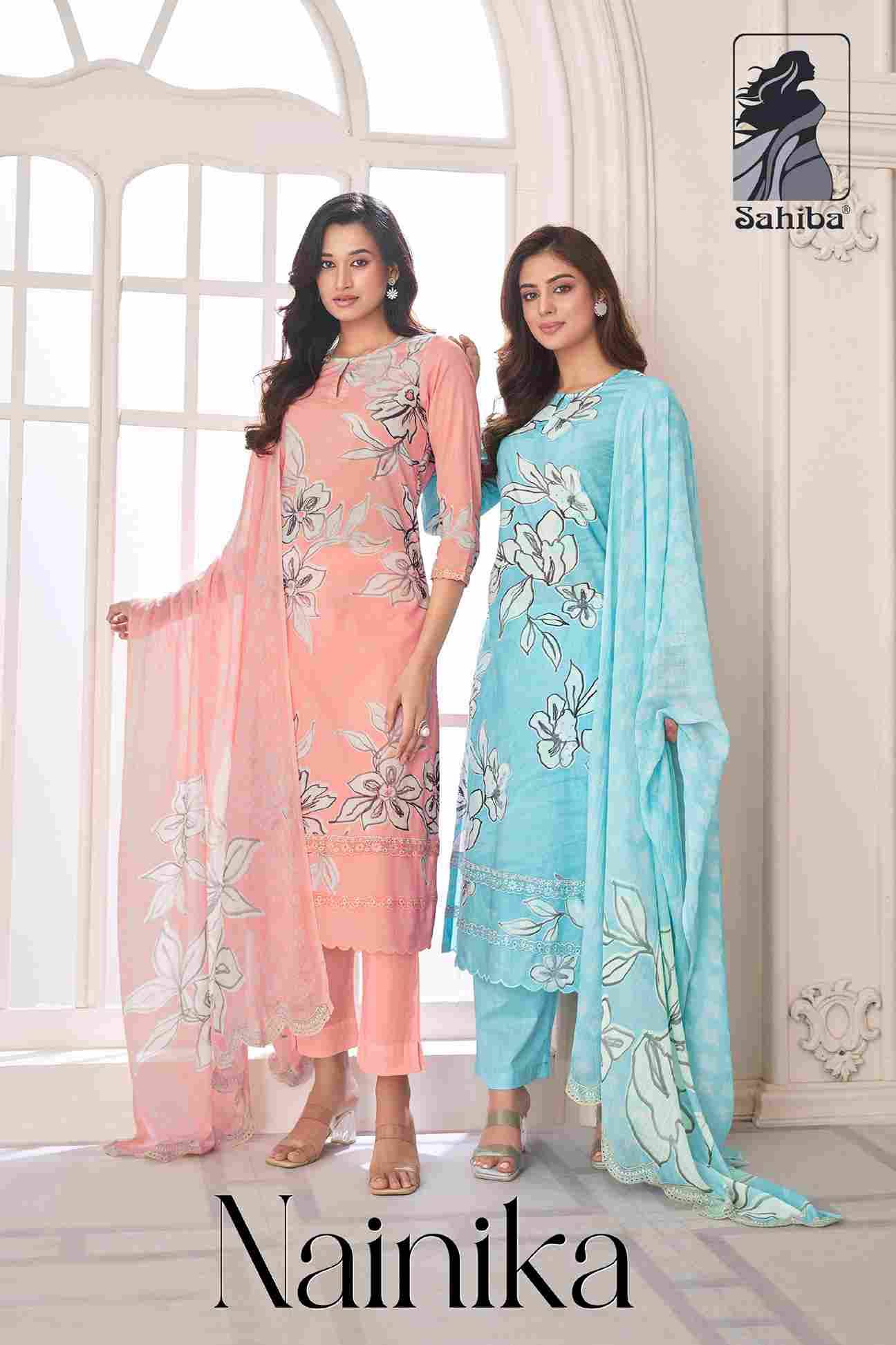 Nainika By Sahiba Fabrics Beautiful Festive Suits Colorful Stylish Fancy Casual Wear & Ethnic Wear Pure Lawn Cotton Dresses At Wholesale Price