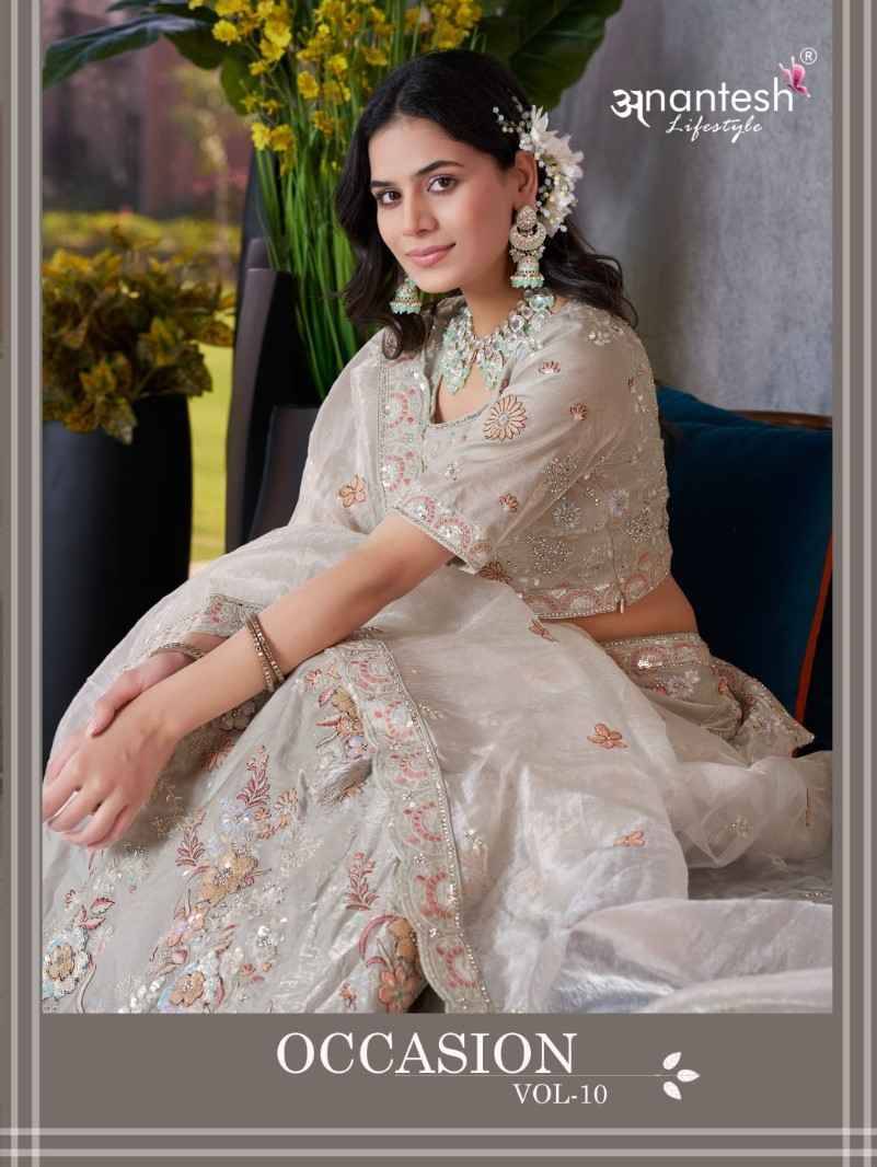 Occations Vol-10 By Anantesh 5035 To 5040 Series Beautiful Colorful Fancy Wedding Collection Occasional Wear & Party Wear Silk Lehengas At Wholesale Price