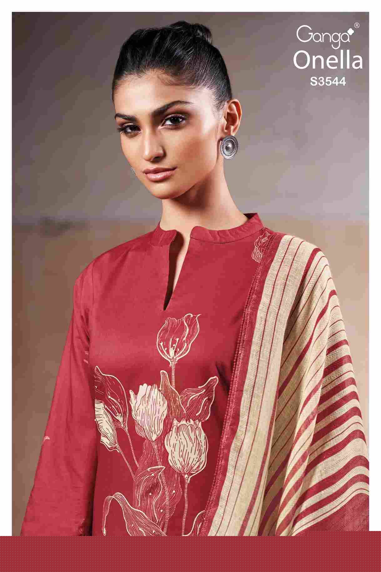 Onella-3544 By Ganga Fashion 3544-A To 3544-D Series Beautiful Festive Suits Colorful Stylish Fancy Casual Wear & Ethnic Wear Premium Cotton Dresses At Wholesale Price