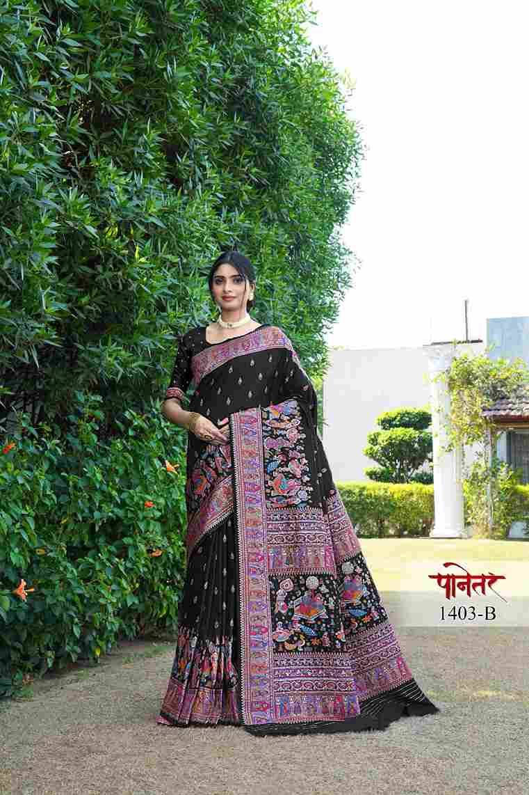 Panetar 1403 Colours By Fashid Wholesale 1403-A To 1403-L Series Indian Traditional Wear Collection Beautiful Stylish Fancy Colorful Party Wear & Occasional Wear Pure Silk Sarees At Wholesale Price