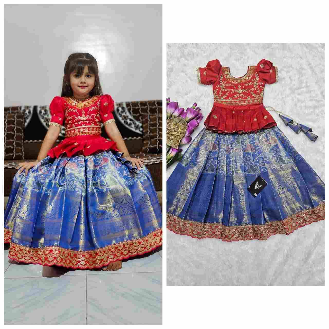 Pv-Kids Lehenga Vol-7 By Fashid Wholesale 01 To 02 Series Designer Beautiful Collection Occasional Wear & Party Wear Kota Kanivaram Silk Lehengas At Wholesale Price