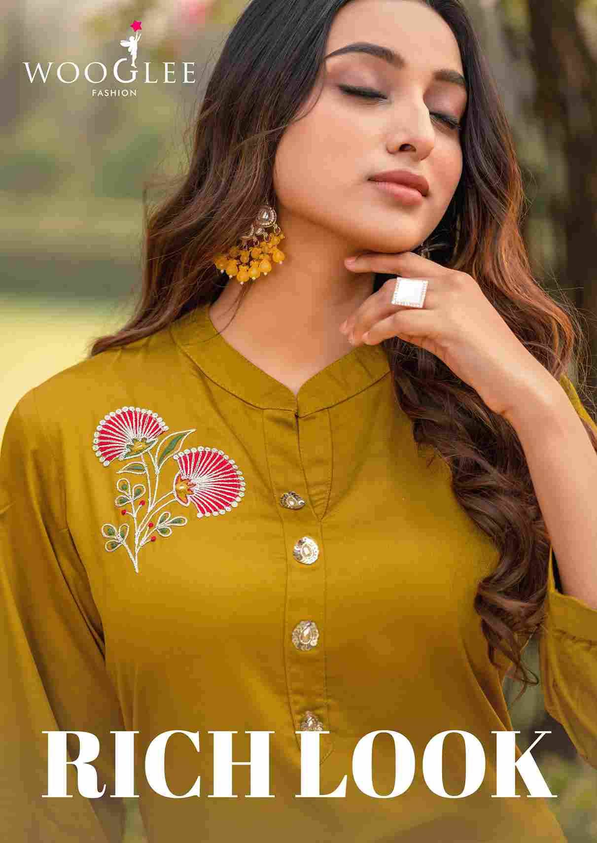 Rich Look By Wooglee 2001 To 2004 Series Designer Stylish Fancy Colorful Beautiful Party Wear & Ethnic Wear Collection Viscose Satin Tops With Bottom At Wholesale Price