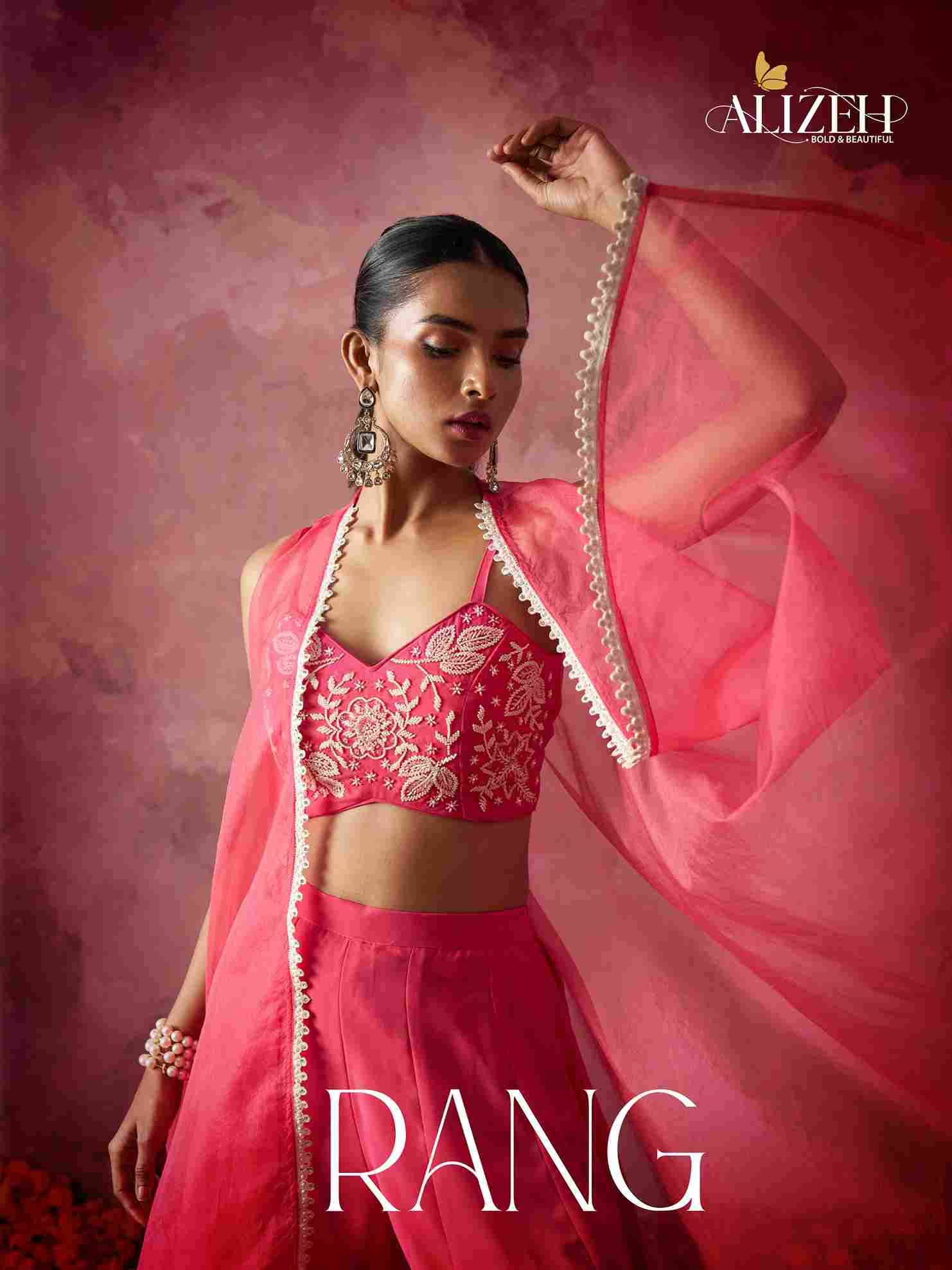 Rang By Alizeh 5012 To 5013 Series Designer Stylish Fancy Colorful Beautiful Party Wear & Ethnic Wear Collection Georgette Tops With Bottom With Cape At Wholesale Price