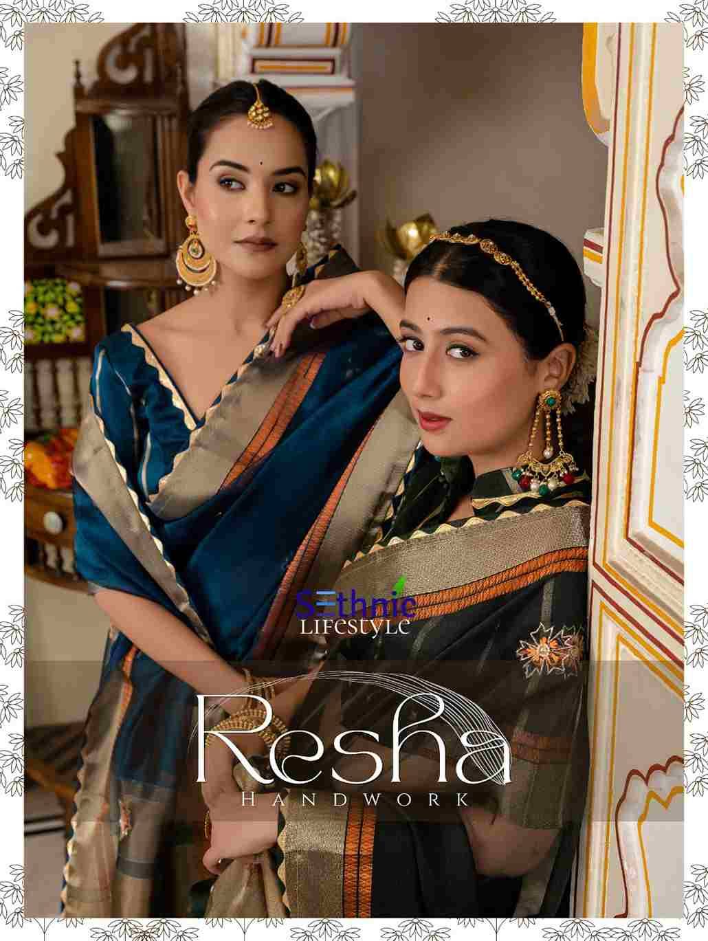 Resha By Sethnic 83001 To 83004 Series Indian Traditional Wear Collection Beautiful Stylish Fancy Colorful Party Wear & Occasional Wear Kota Linen Sarees At Wholesale Price