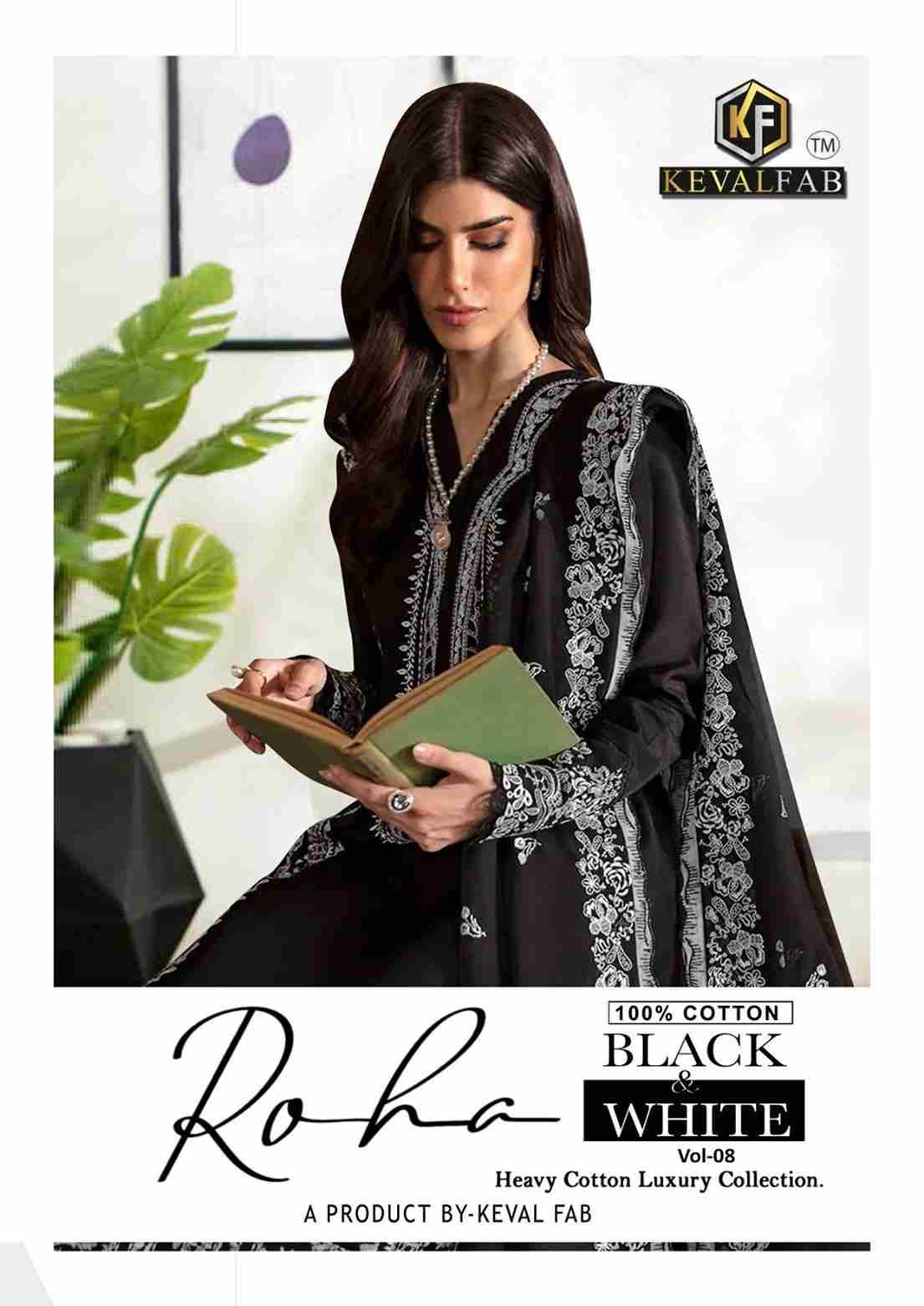 Roha Vol-8 By Keval Fab 8001 To 8006 Series Beautiful Festive Suits Colorful Stylish Fancy Casual Wear & Ethnic Wear Pure Cotton Print Dresses At Wholesale Price