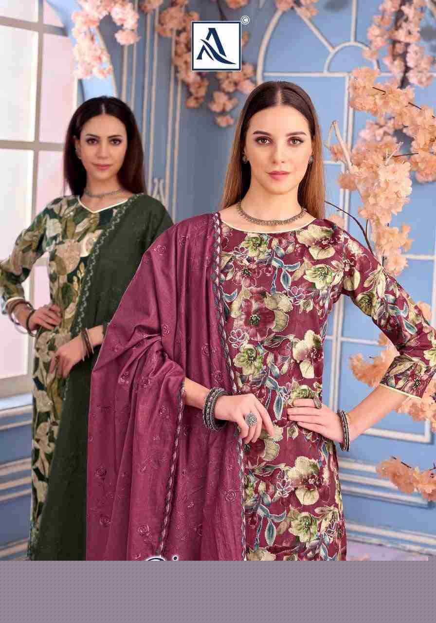 Rizwana By Alok Suit 1787-001 To 1787-006 Series Beautiful Festive Suits Stylish Fancy Colorful Casual Wear & Ethnic Wear Pure Cambric Cotton Embroidered Dresses At Wholesale Price