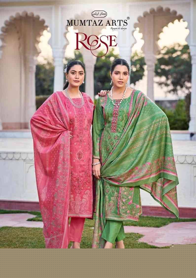 Rose By Mumtaz Arts 1001 To 1006 Series Designer Festive Suits Collection Beautiful Stylish Fancy Colorful Party Wear & Occasional Wear Pure Cotton Cambric Dresses At Wholesale Price