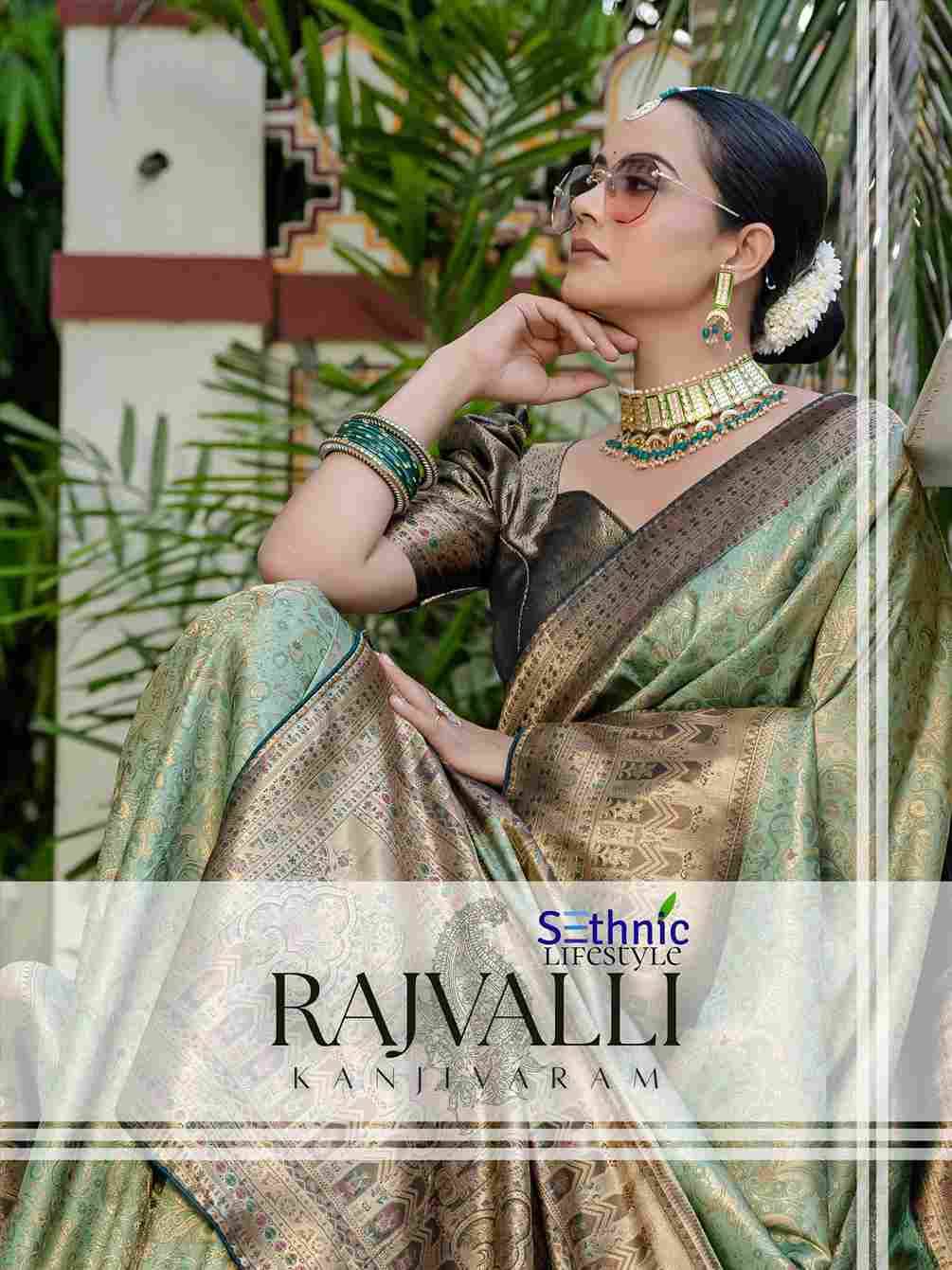 Rajvalli By Sethnic 76001 To 76002 Series Indian Traditional Wear Collection Beautiful Stylish Fancy Colorful Party Wear & Occasional Wear Kanjivaram Silk Sarees At Wholesale Price