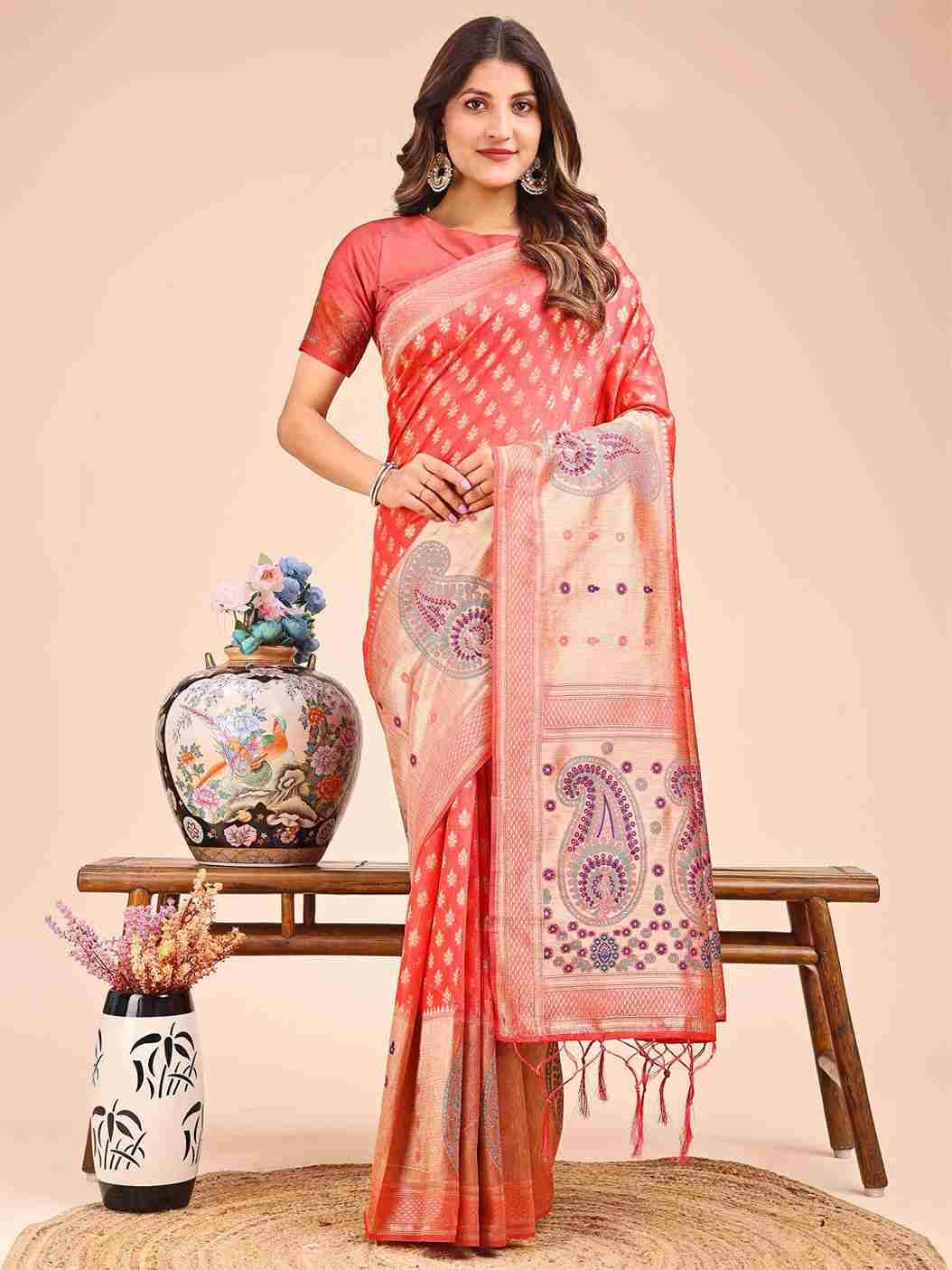 Raagvi By Fashid Wholesale 1001 To 1006 Series Indian Traditional Wear Collection Beautiful Stylish Fancy Colorful Party Wear & Occasional Wear Linen Cotton Sarees At Wholesale Price