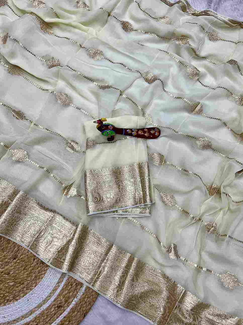 Radhika By Fashid Wholesale 01 To 08 Series Indian Traditional Wear Collection Beautiful Stylish Fancy Colorful Party Wear & Occasional Wear Viscose Georgette Sarees At Wholesale Price